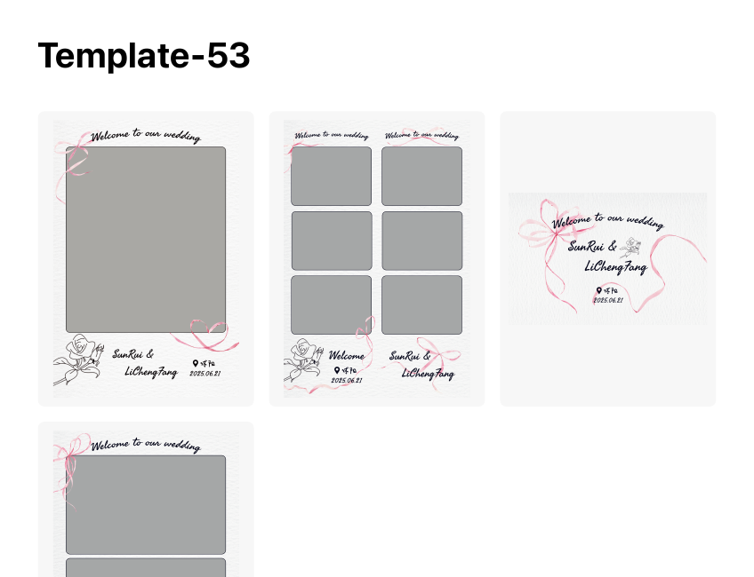 Template 53, Corporate & Events photo template preview